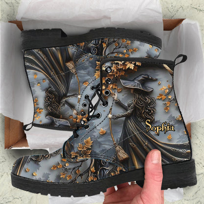 Beautiful Witch - Personalized Witch Leather Boots