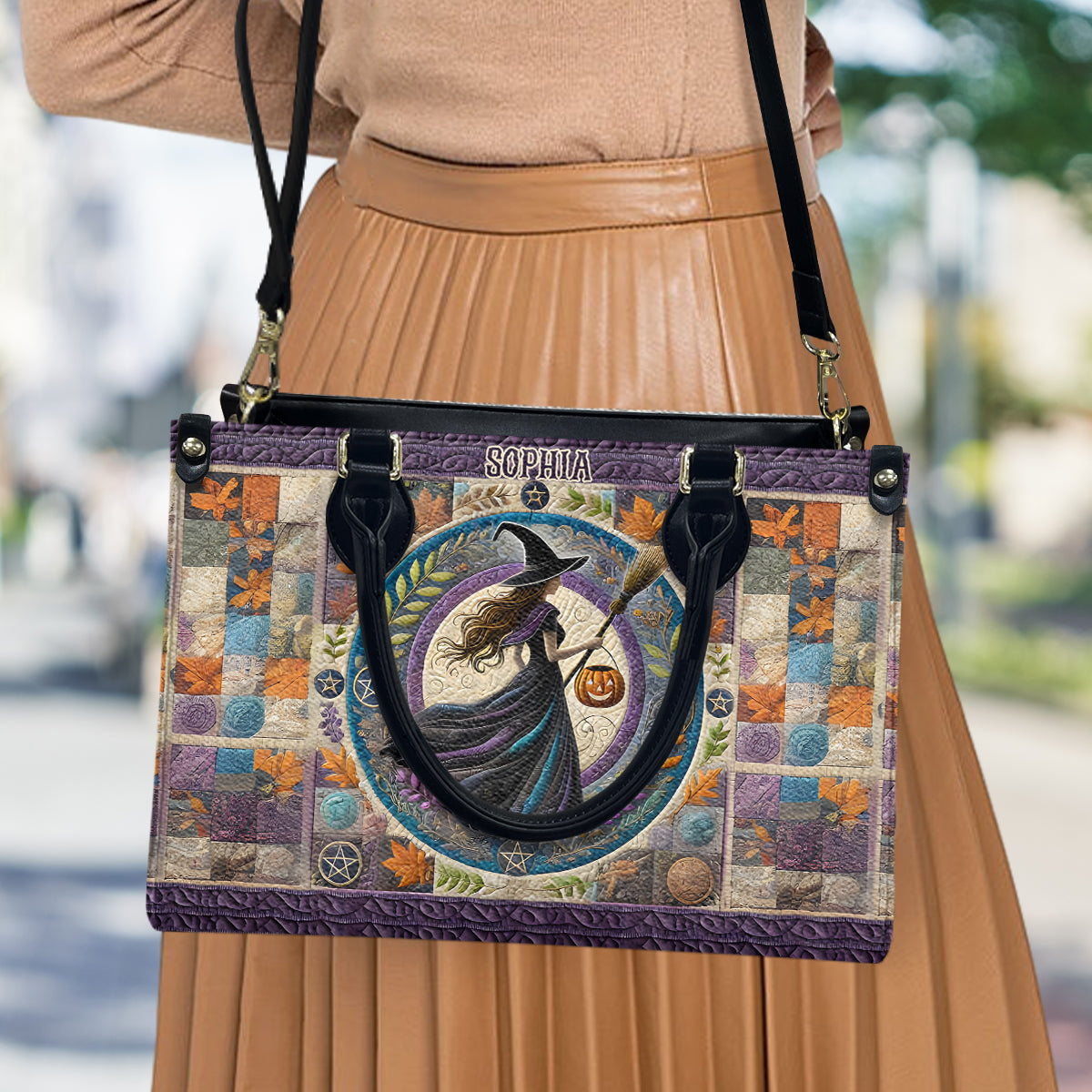 Beautiful Witch - Personalized Witch Leather Handbag