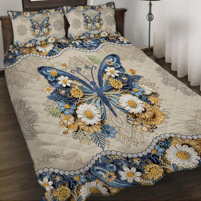 Beautiful Butterfly - Personalized Butterfly Quilt Set