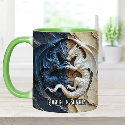 Love Dragons - Personalized Dragon Accent Mug
