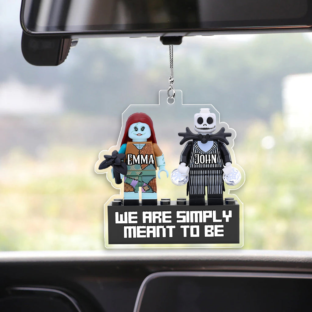 We Are Simply Meant To Be... - Personalized Nightmare Transparent Car Ornament