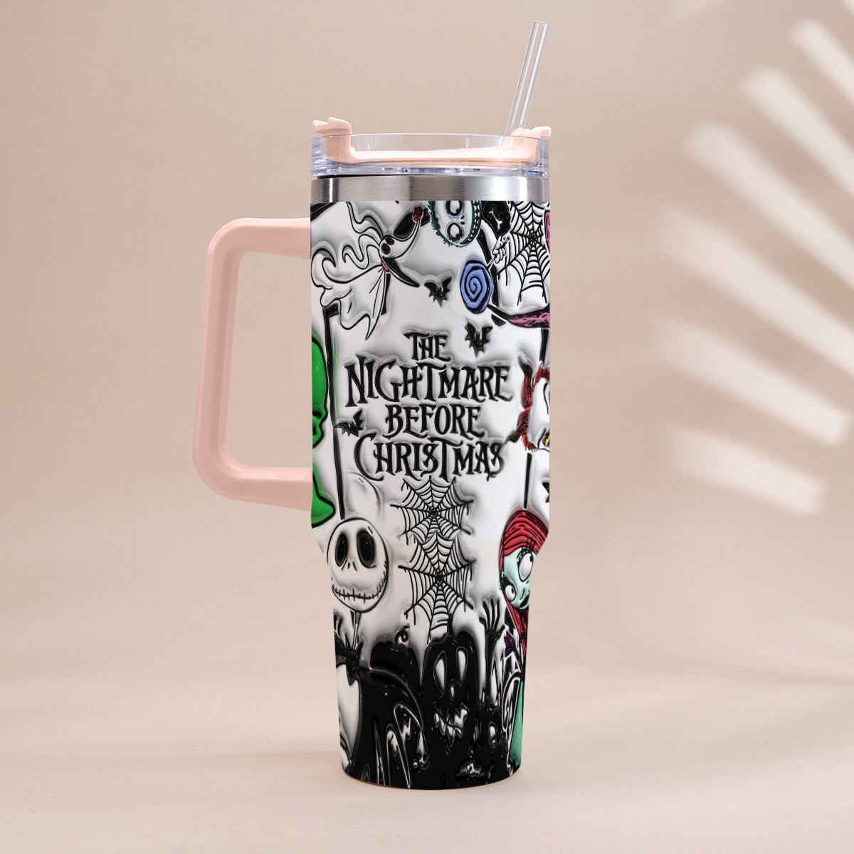 Nightmare - Personalized Nightmare Tumbler With Handle