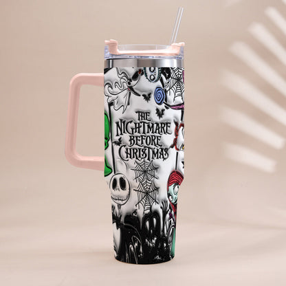 Nightmare - Personalized Nightmare Tumbler With Handle