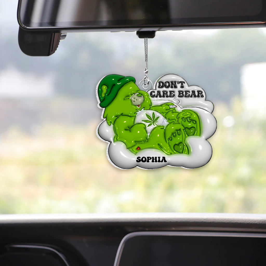 Don't Care - Personalized Weed Car Ornament