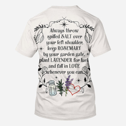 Practical Magic Salt Rosemary Lavender Love - Personalized Witch All Over Shirt