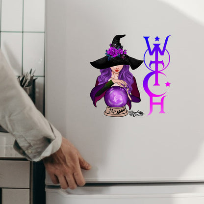 The Witch Is In - Personalized Witch Decal Die Cut