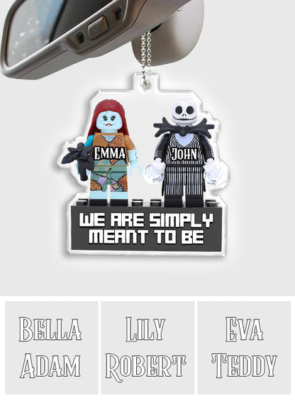 We Are Simply Meant To Be... - Personalized Nightmare Transparent Car Ornament