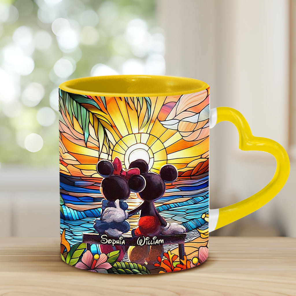 You And Me We Got This - Personalized Mouse Heart Handle Mug