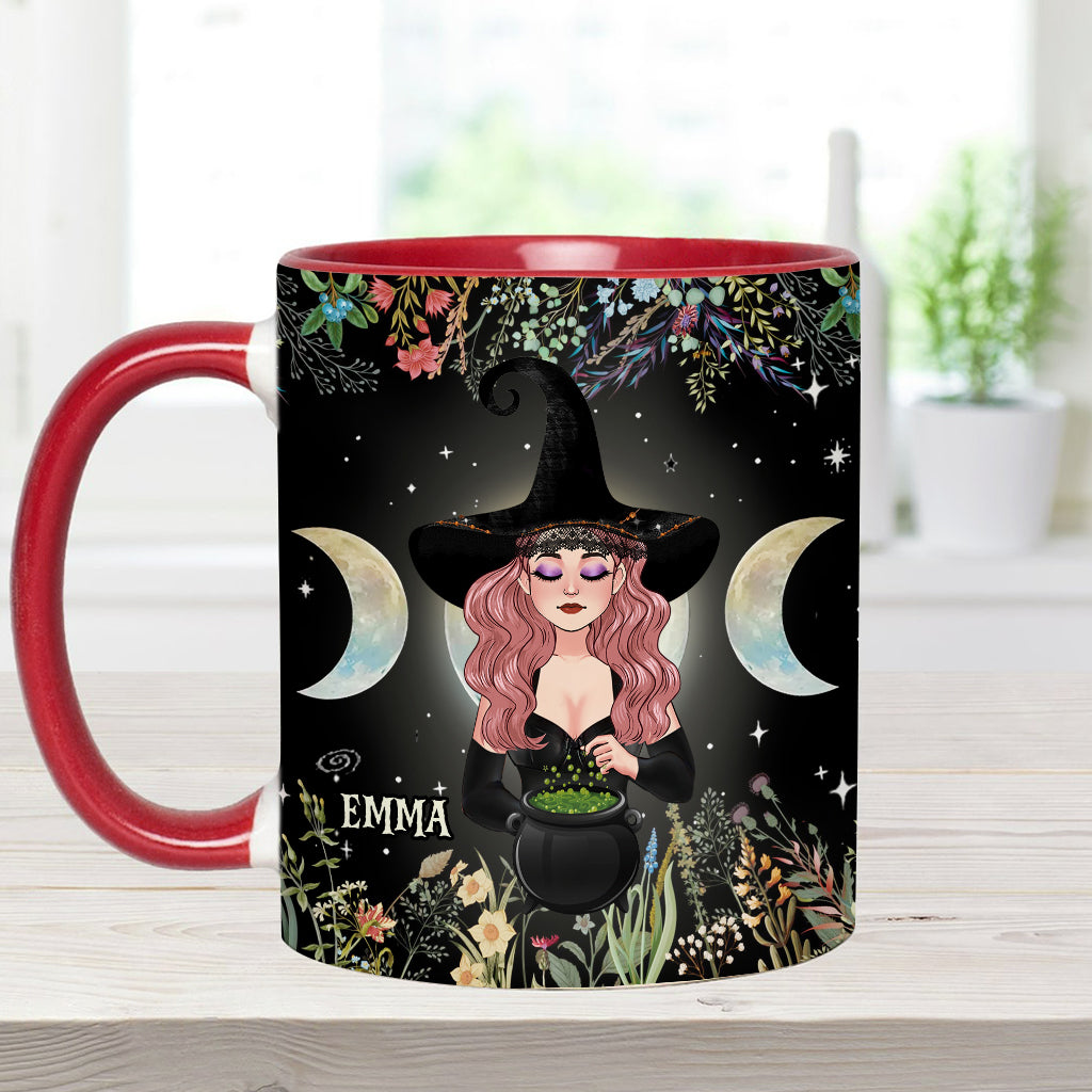In A World Full of Princesses Be A Witch - Personalized Witch Accent Mug