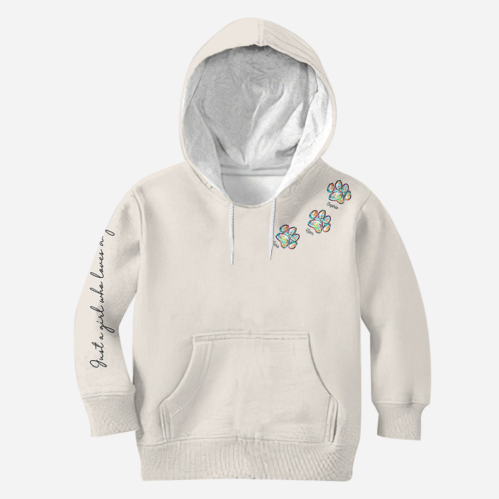 Just A Girl Who Loves Dogs Cats - Personalized Dog All Over Shirt