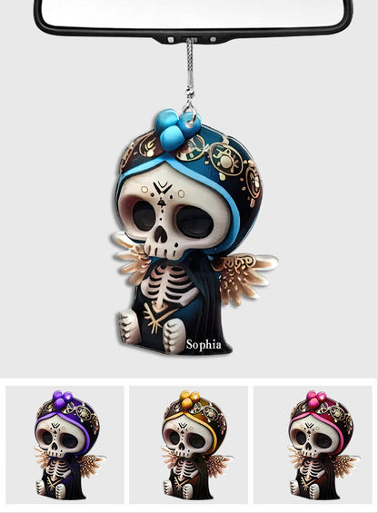 Cute Skull - Personalized Skull Car Ornament