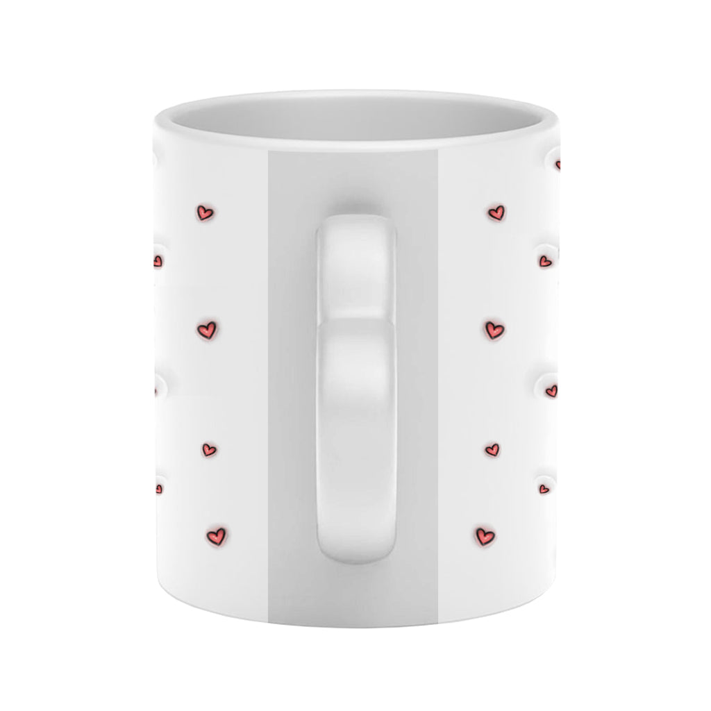 I Liked You I'm Keeping You - Personalized Couple Heart Handle Mug