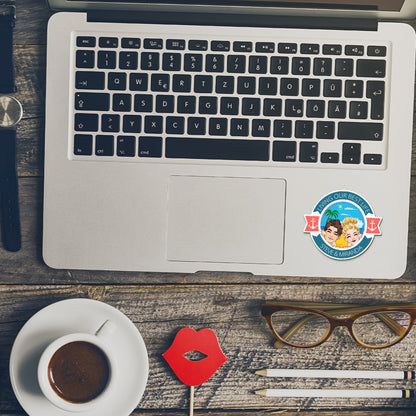 Husband And Wife Cruising Partners For Life - Personalized Cruising Magnet