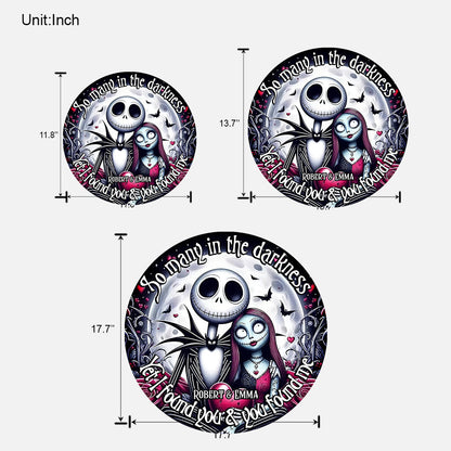 Yet I Found You - Personalized Nightmare Round Wood Sign