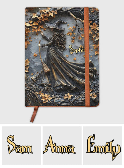 Beautiful Witch - Personalized Witch Leather Journal
