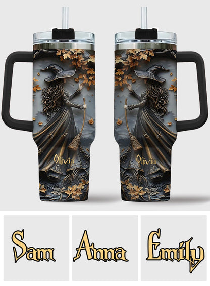 Beautiful Witch - Personalized Witch Tumbler With Handle