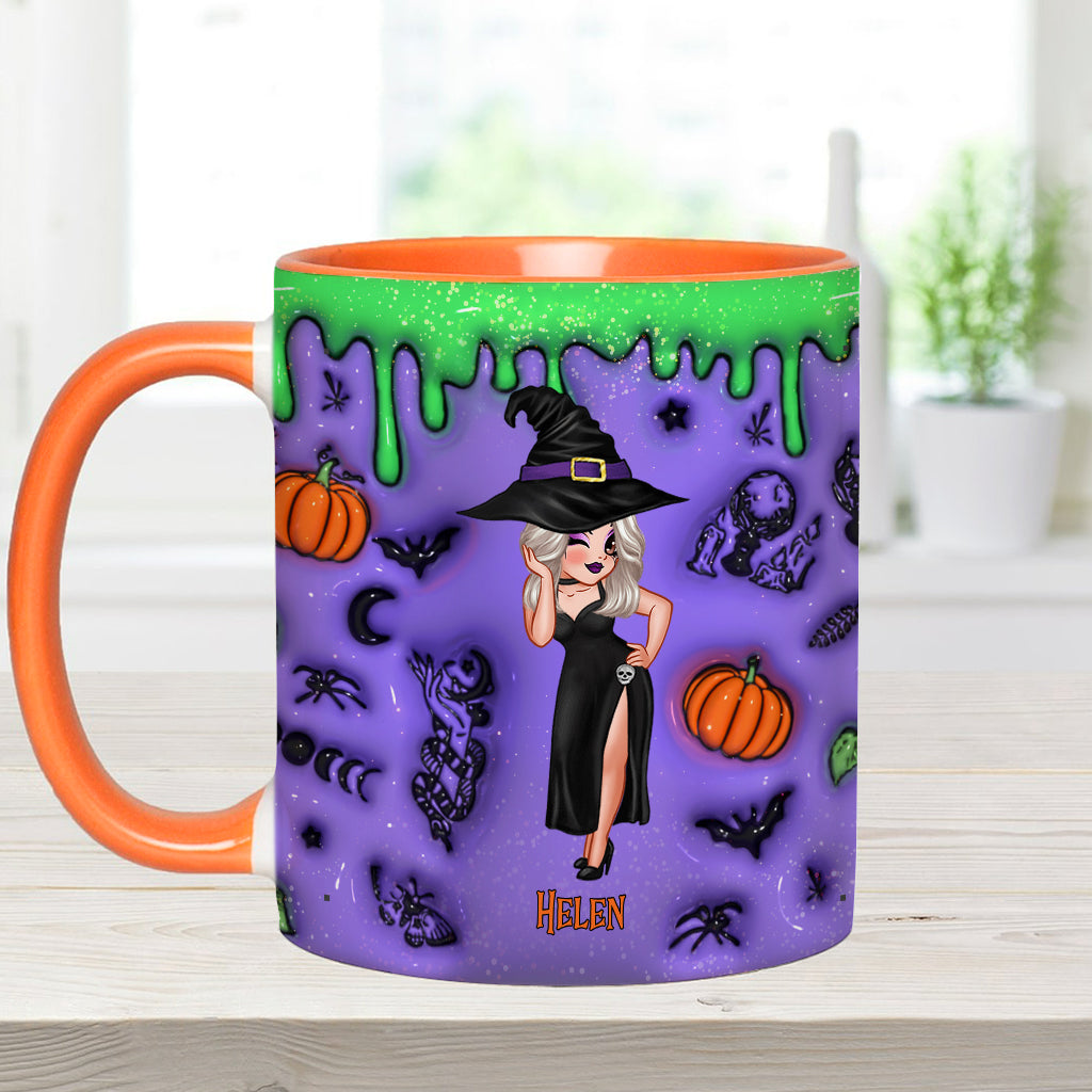 Witch By Nature Bitch By Choice - Personalized Witch Accent Mug