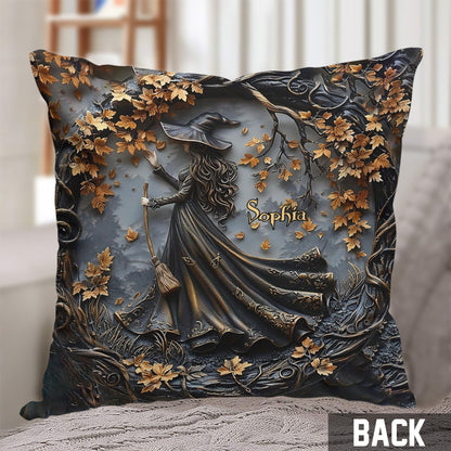 Beautiful Witch - Personalized Witch Throw Pillow