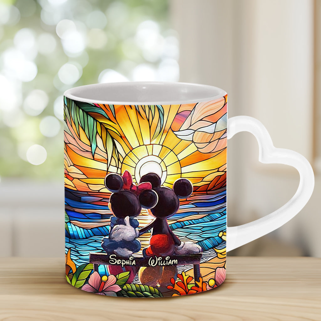 You And Me We Got This - Personalized Mouse Heart Handle Mug