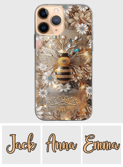 Queen Bee - Personalized Bee Clear Phone Case