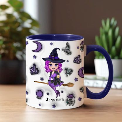 Moon Child - Personalized Witch Accent Mug