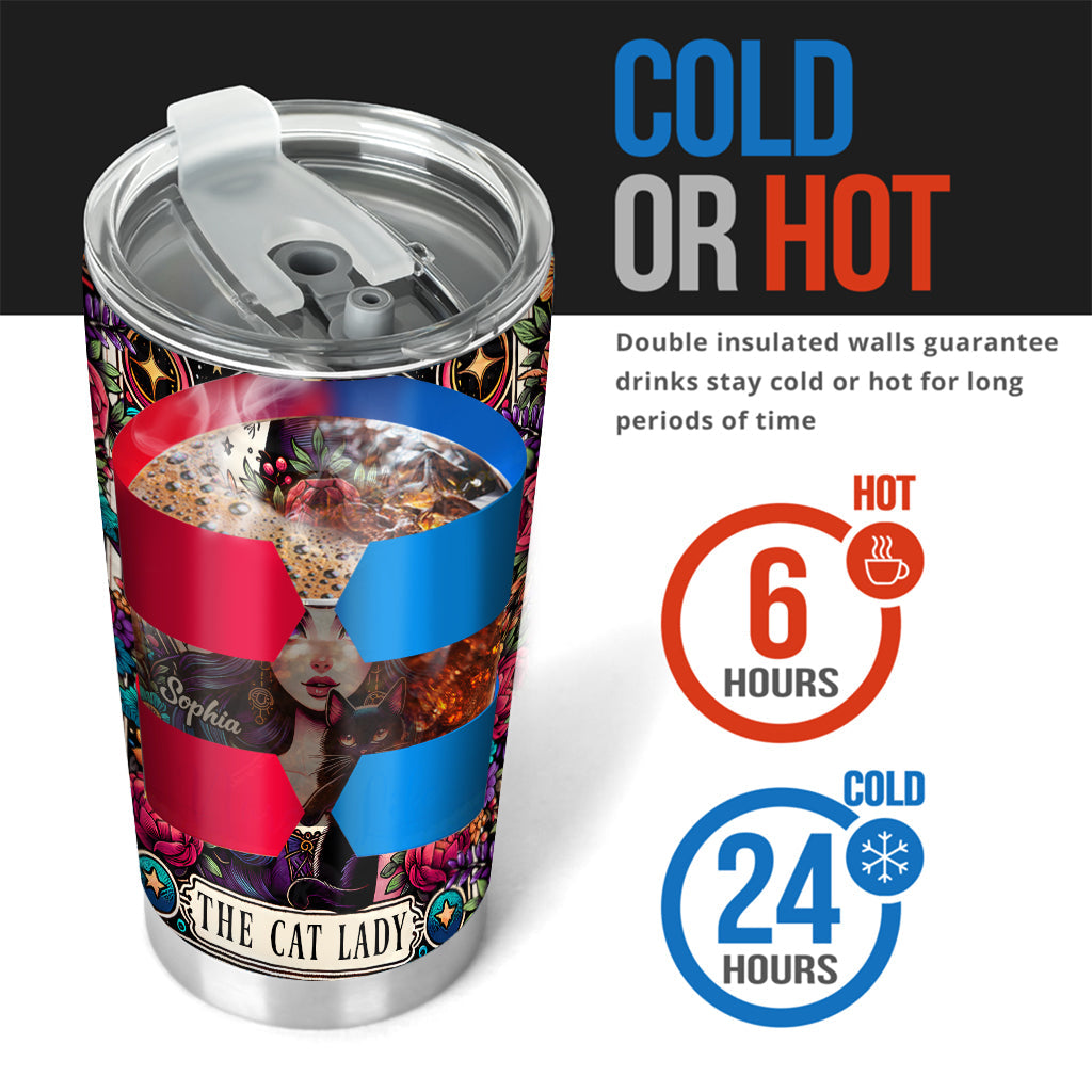 The Cat Lady - Personalized Witch Tumbler