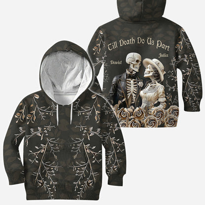 Till Death Do Us Part - Personalized Couple All Over Shirt