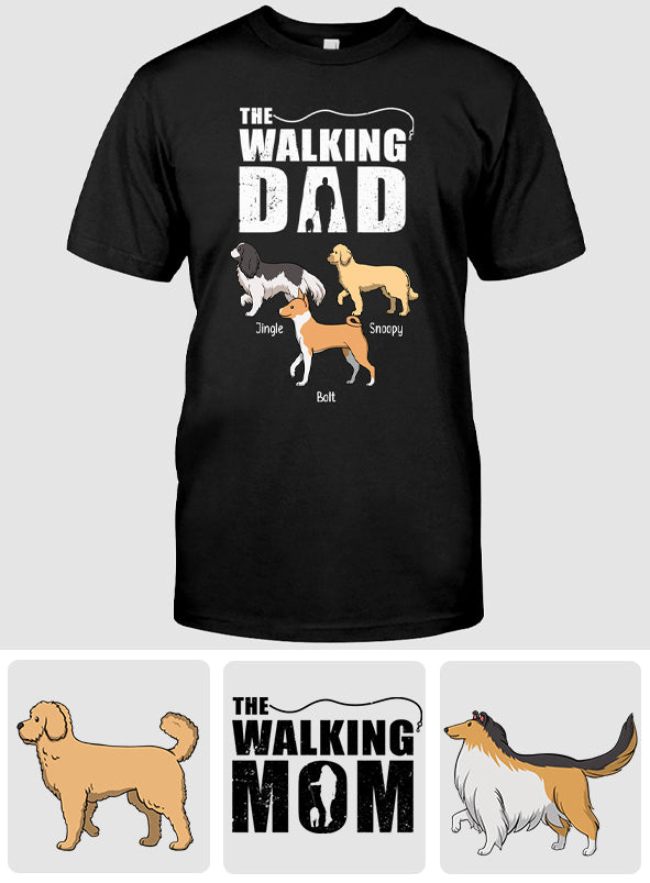 The Walking Dad - Personalized Dog T-shirt And Hoodie