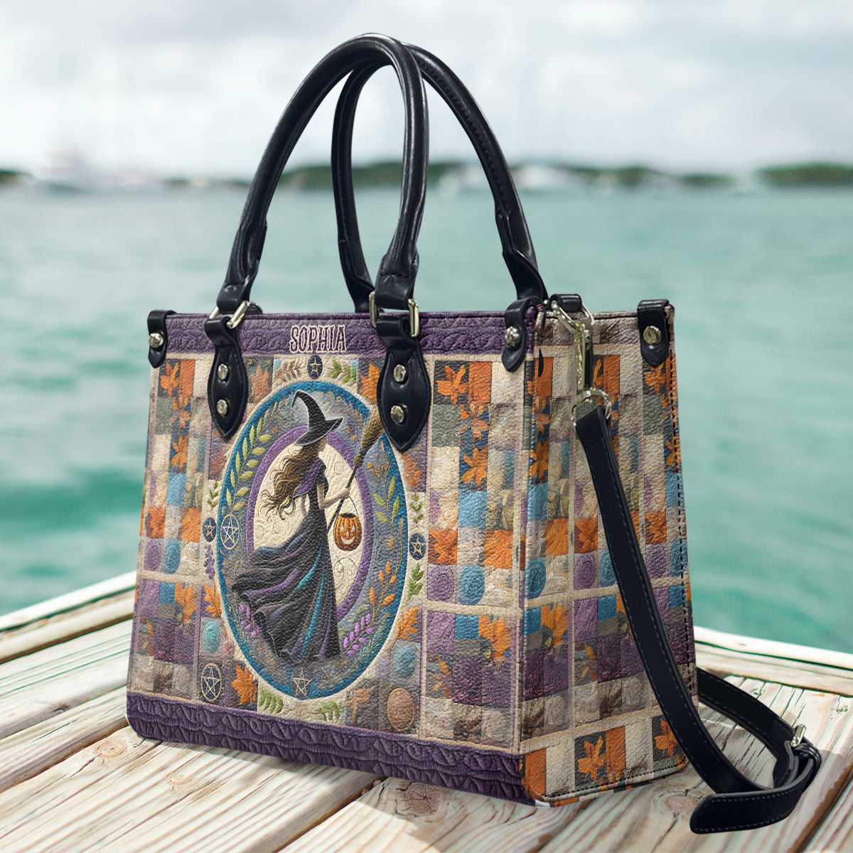 Beautiful Witch - Personalized Witch Leather Handbag