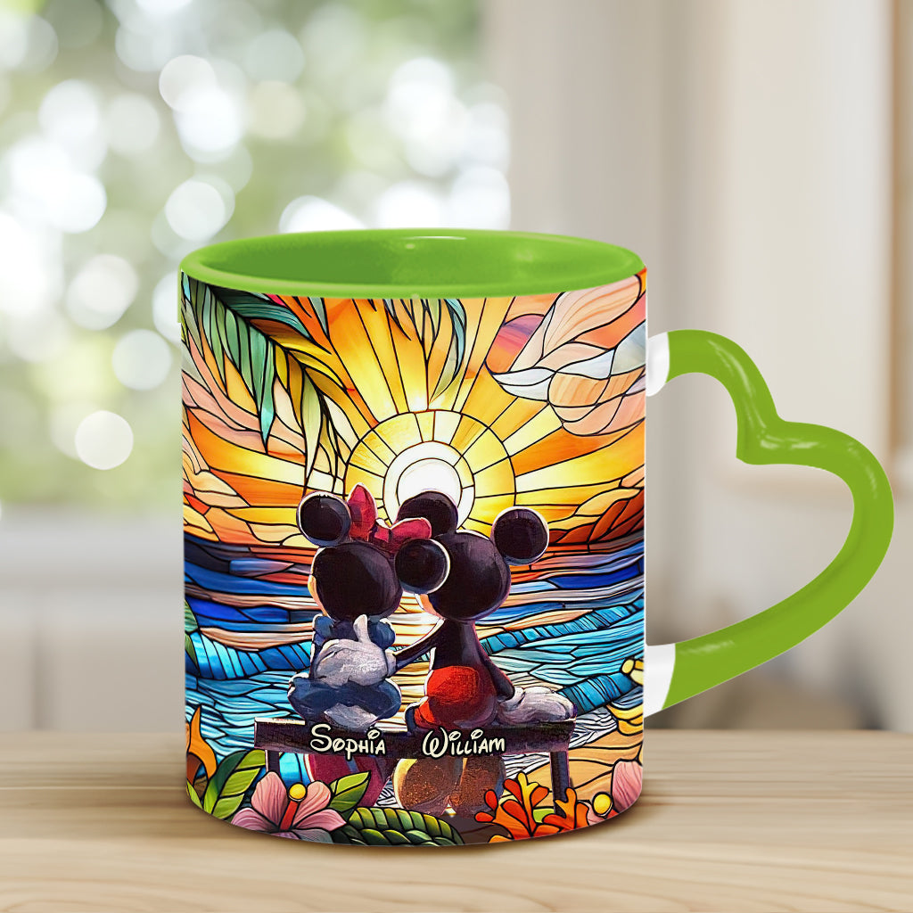 You And Me We Got This - Personalized Mouse Heart Handle Mug