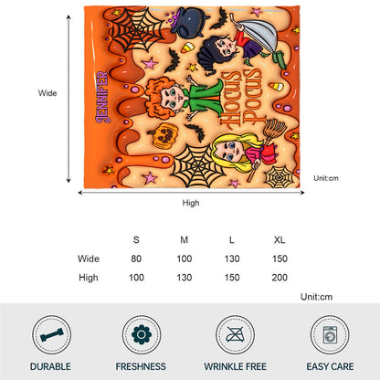 The Sanderson Sisters - Personalized Three Witches Blanket
