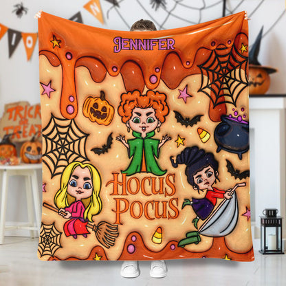 The Sanderson Sisters - Personalized Three Witches Blanket