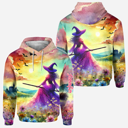 Beautiful Witch - Personalized Witch All Over Shirt