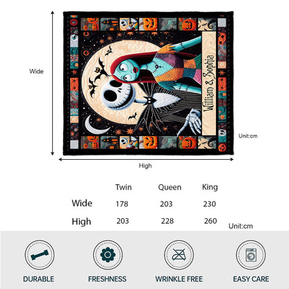 I Found You & You Found Me - Personalized Nightmare Quilt