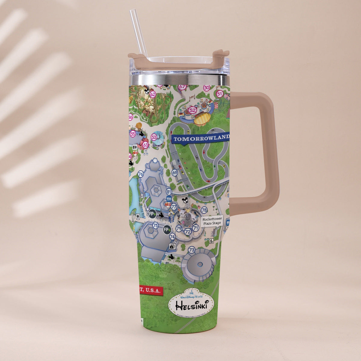 Magic Kingdom - Personalized Mouse Tumbler With Handle