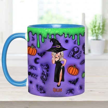 Witch By Nature Bitch By Choice - Personalized Witch Accent Mug