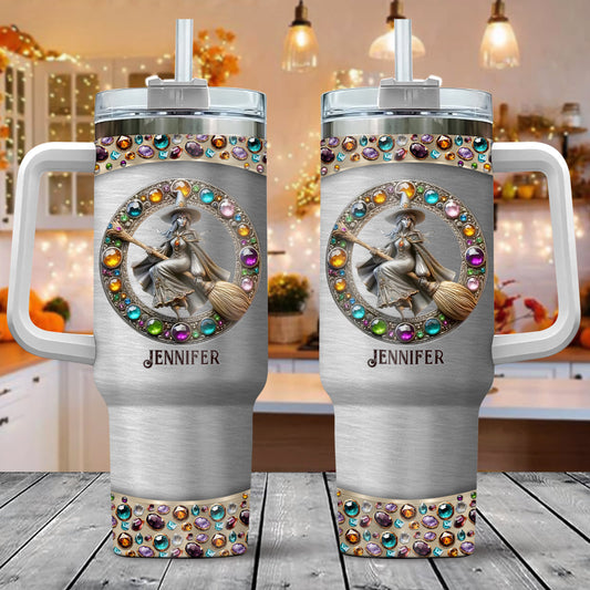 Beautiful Witch - Personalized Witch Tumbler With Handle