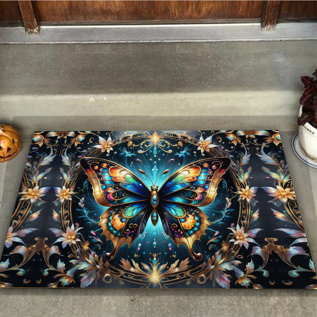 Stunning Gold Butterfly - Butterfly Doormat
