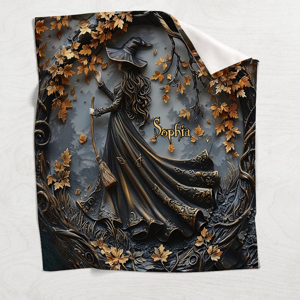 Beautiful Witch - Personalized Witch Blanket