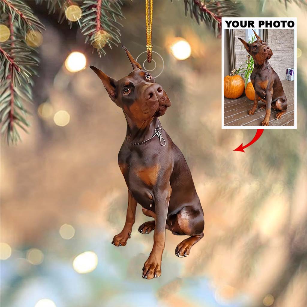 Any Photo Ornament - Personalized Dog Custom Shaped Ornament