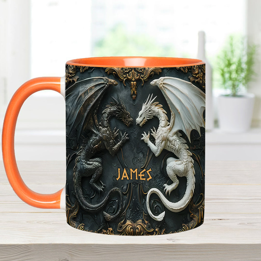 Love Dragons - Personalized Dragon Accent Mug