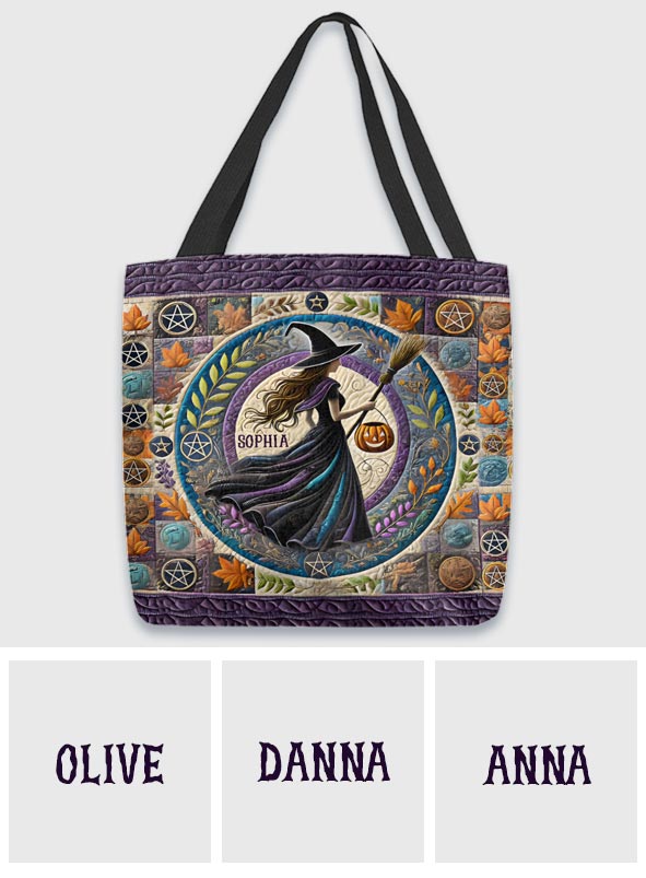 Beautiful Witch - Personalized Witch Tote Bag