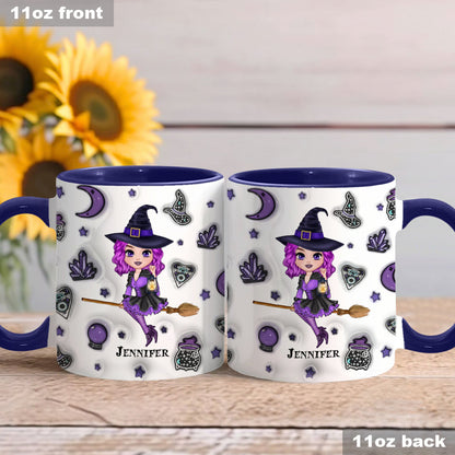 Moon Child - Personalized Witch Accent Mug
