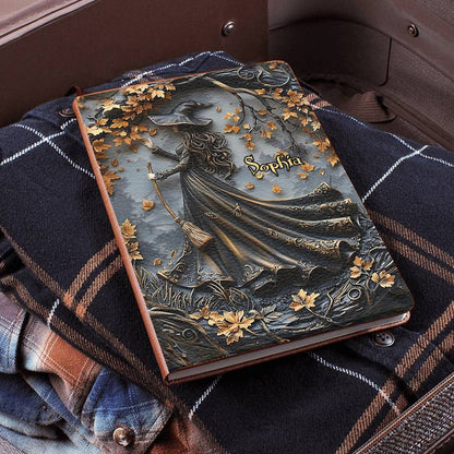 Beautiful Witch - Personalized Witch Leather Journal