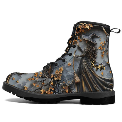 Beautiful Witch - Personalized Witch Leather Boots