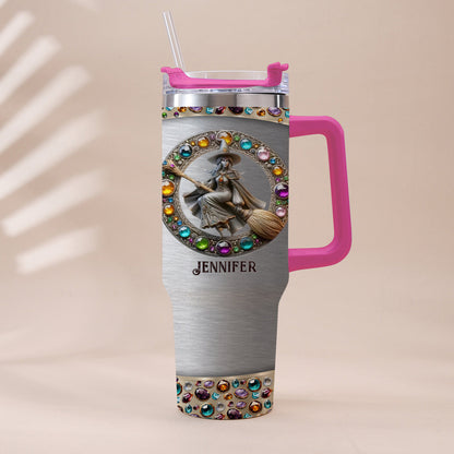 Beautiful Witch - Personalized Witch Tumbler With Handle
