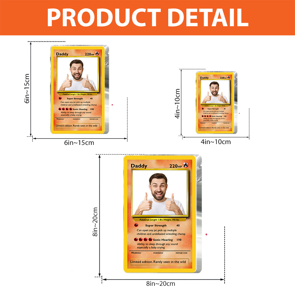 Poke Dad Best Dad Ever - Personalized Monster Trainer Custom Shaped Acrylic Plaque