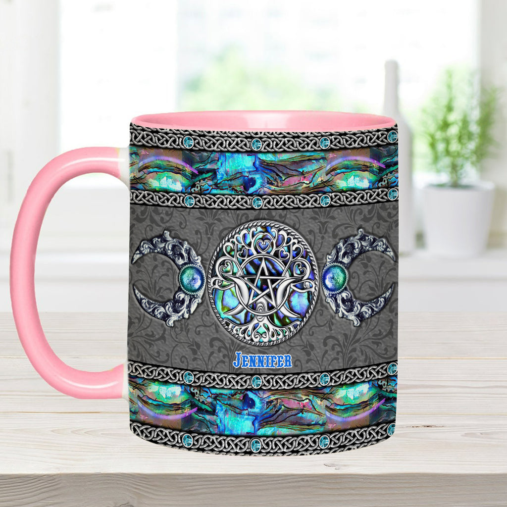 Tripple Moon - Personalized Witch Accent Mug