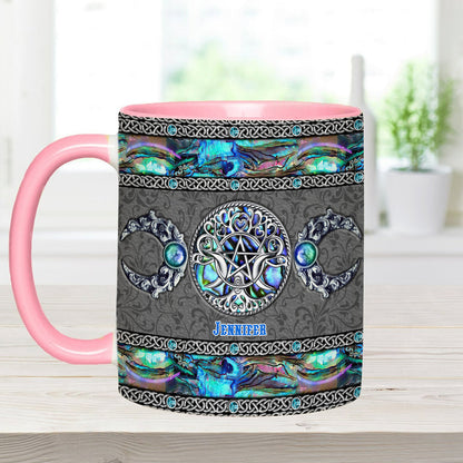 Tripple Moon - Personalized Witch Accent Mug