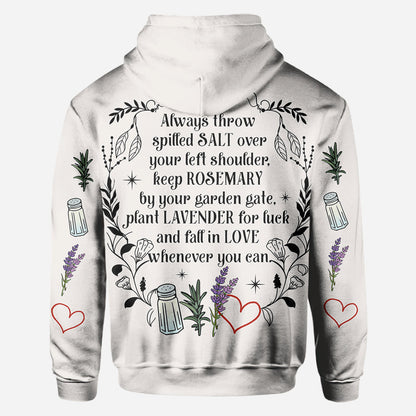 Practical Magic Salt Rosemary Lavender Love - Personalized Witch All Over Shirt